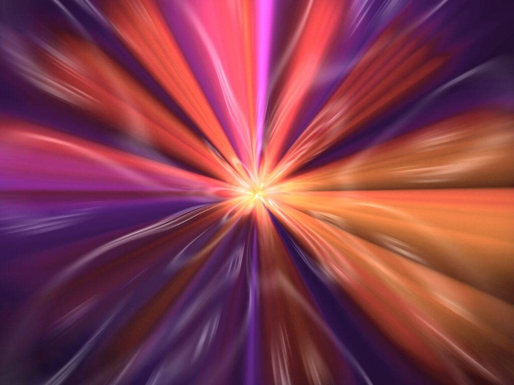 Vibrant Abstract Starburst Wallpaper: Dynamic Color Explosion Background