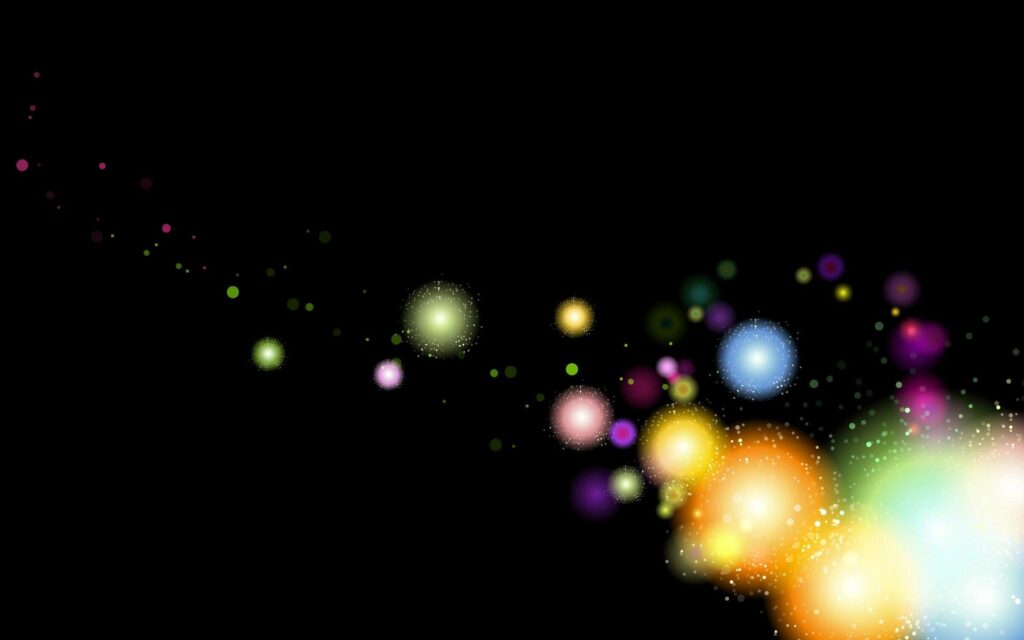 Vibrant Colorful Circles Wallpaper - 1920x1200 Dark Background