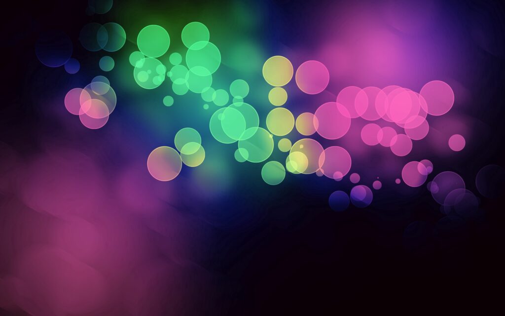 Vibrant Glowing Circles Wallpaper - Colorful Background 2560x1600