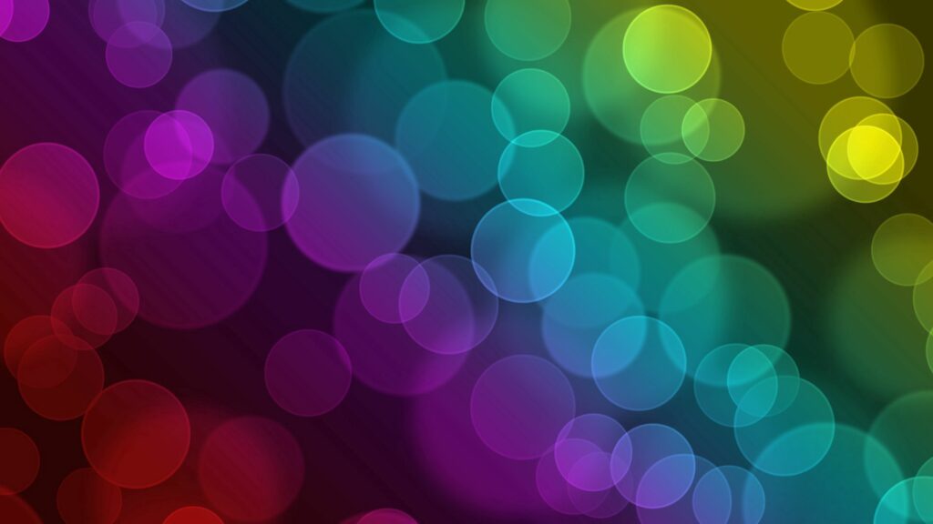 Vibrant Colorful Circles Wallpaper - Dynamic 1920x1080 Background