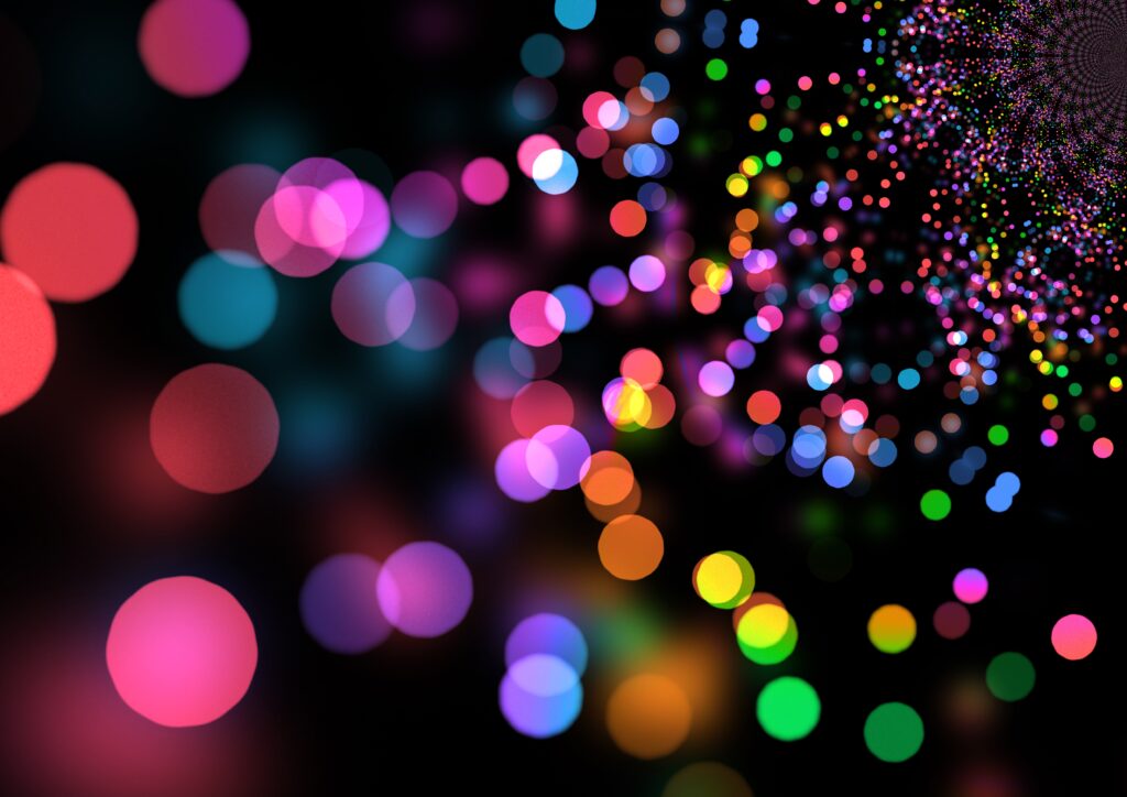 Colorful Circles Wallpaper - Vibrant Design on Dark Background