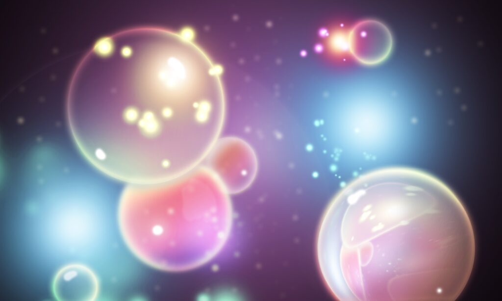 Vibrant Dreamy Circles Wallpaper - Ethereal Glow Background