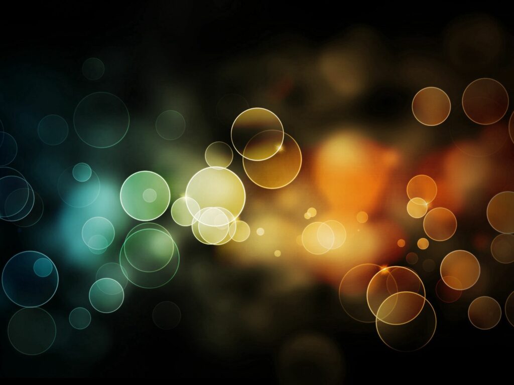 Vibrant Colorful Circles Wallpaper on Dark Background - 1600x1200