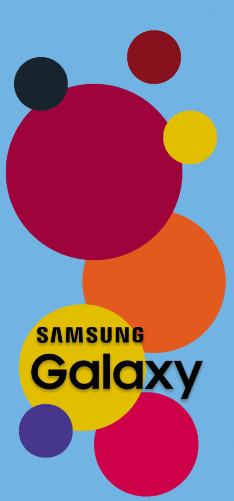 Vibrant Circle Wallpaper Design with Samsung Galaxy Logo