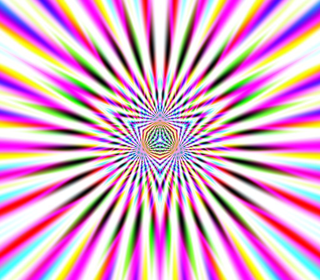 Vibrant Fractal Wallpaper: Kaleidoscopic Abstract Design Background