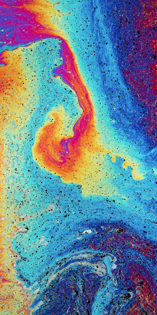 Vibrant Swirling Liquids Wallpaper - Colorful Abstract Background