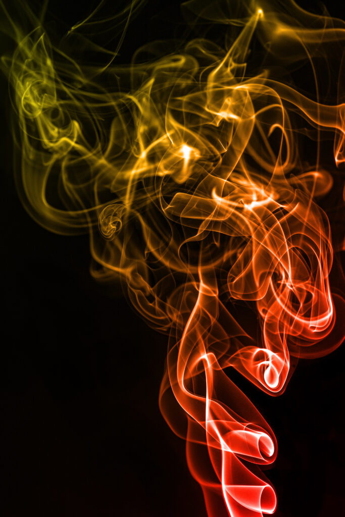 4000x6000 Colorful Smoke Swirls on Dark Abstract Wallpaper