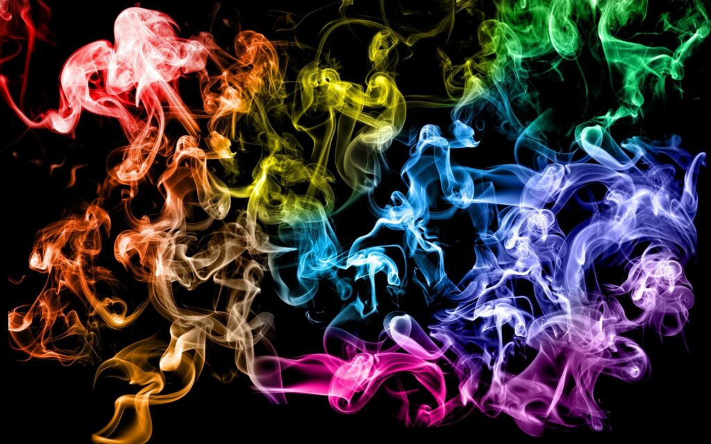 Vibrant Swirling Smoke Wallpaper | Ethereal Dark Background Art