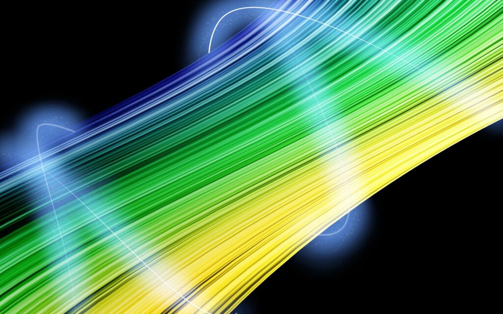Vibrant Twisting Wallpaper with Colorful Streaks on Dark Background