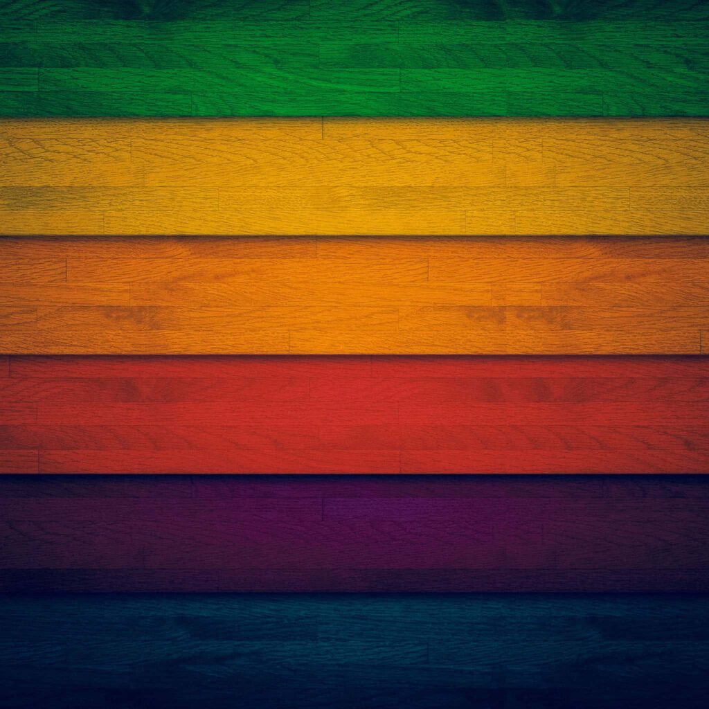 Vibrant Horizontal Plank Wallpaper: Rustic Wood Grain Background
