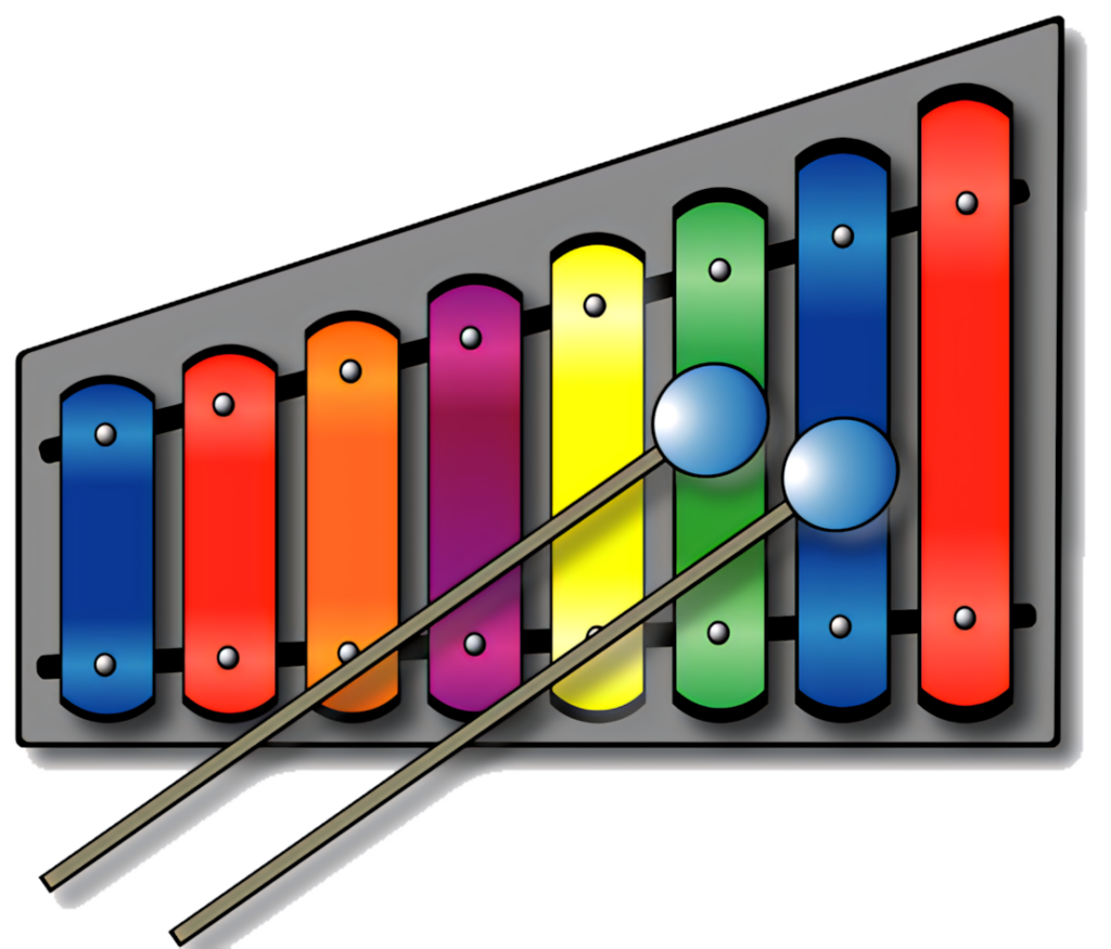 Vibrant Colorful Xylophone Wallpaper for Creative Designs
