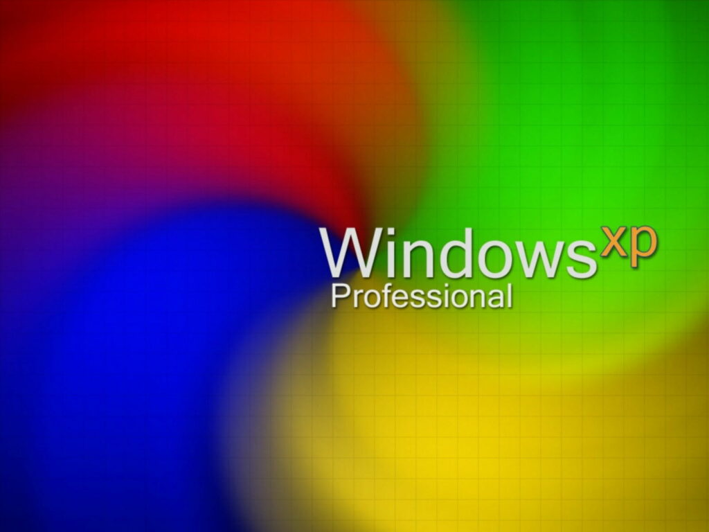 Vibrant Windows XP Professional: Dynamic Colors in Stunning HD Wallpaper Background