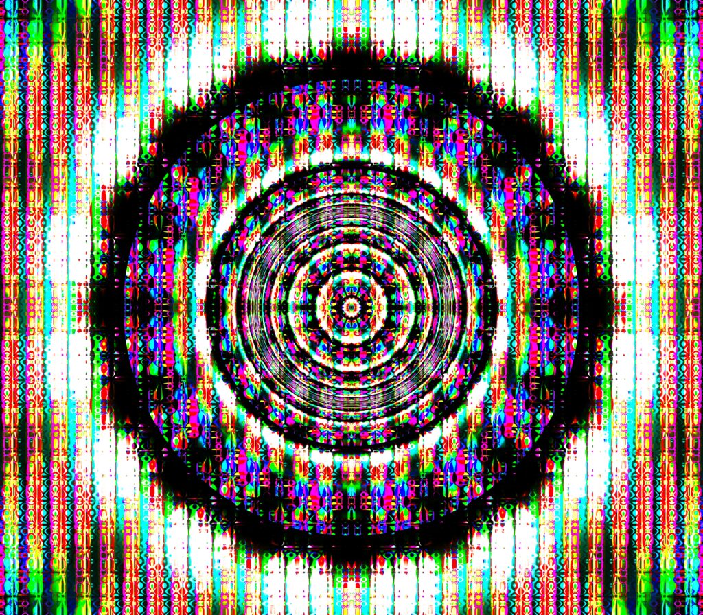 Mesmerizing Concentric Circle Wallpaper: Colorful Abstract Design