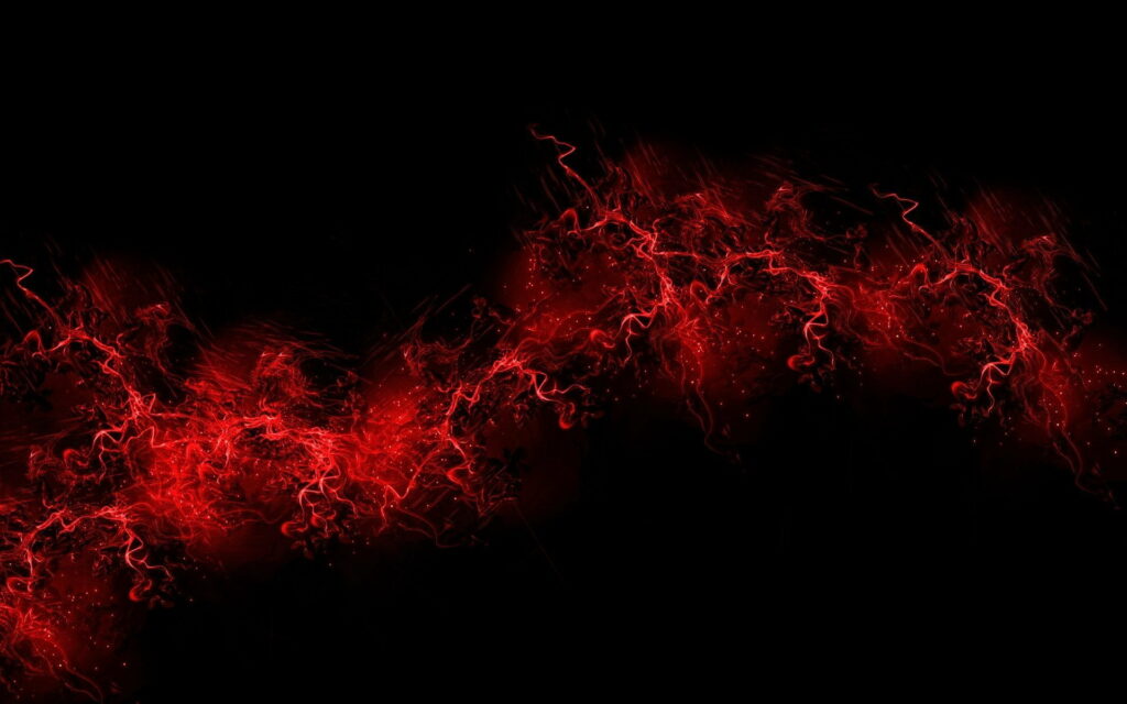 Vibrant Spectrum: A Captivating Red Paint Display on Dark HD Wallpaper