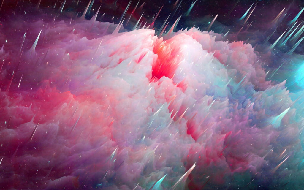 Vibrant Cosmic Blast: Mesmerizing 4K Wallpaper of Nebula Artistry