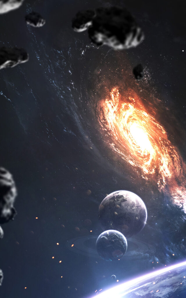 Vibrant Cosmic Galaxy Wallpaper: Stunning Outer Space Background
