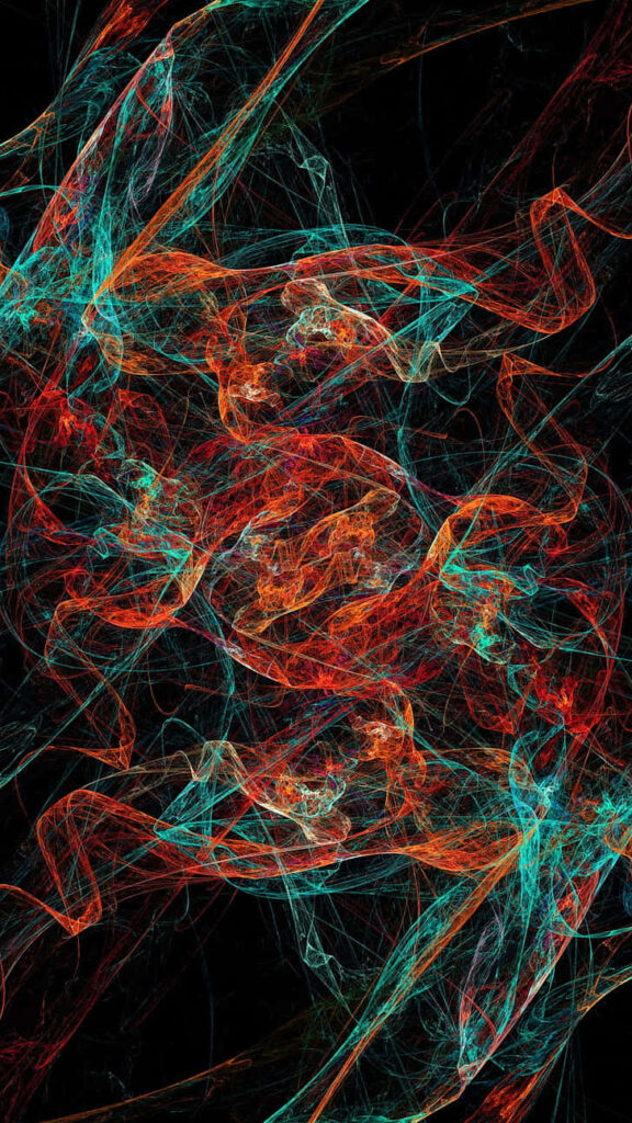 Vibrant Cosmic Nebula Wallpaper: Ethereal Abstract Design