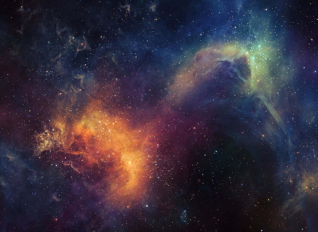 Cosmic Nebula Wallpaper: Vibrant Abstract Space Background Art