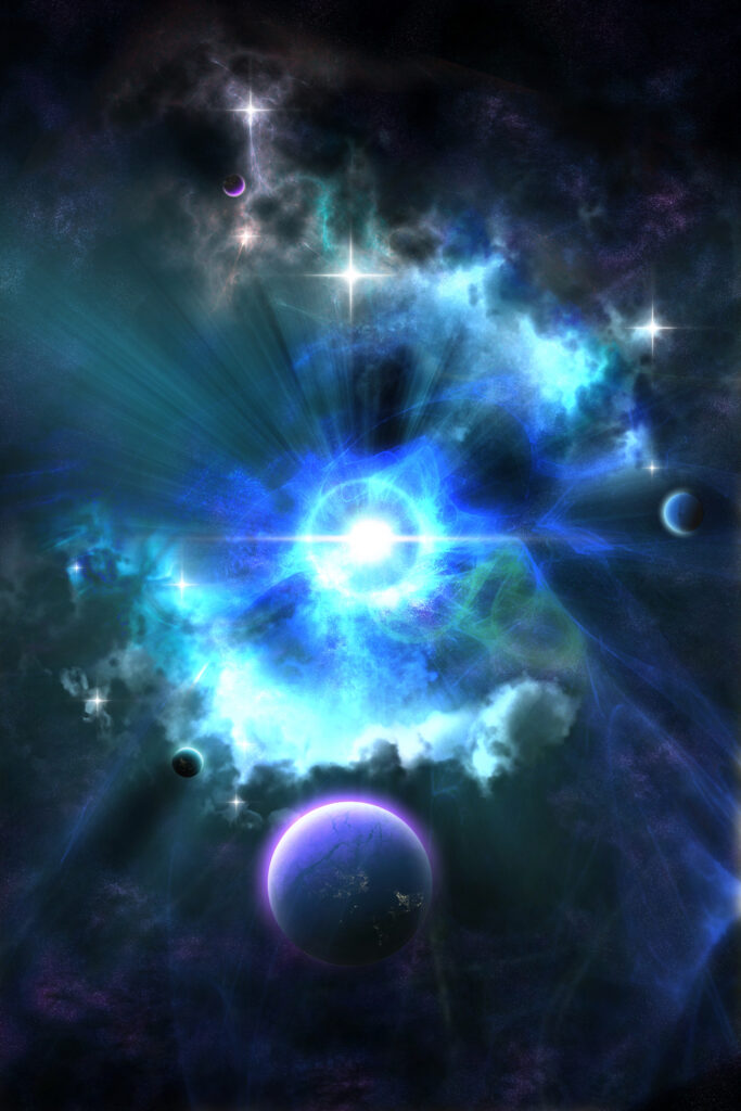 Vibrant Cosmic Wallpaper: Mesmerizing Space Scene Background