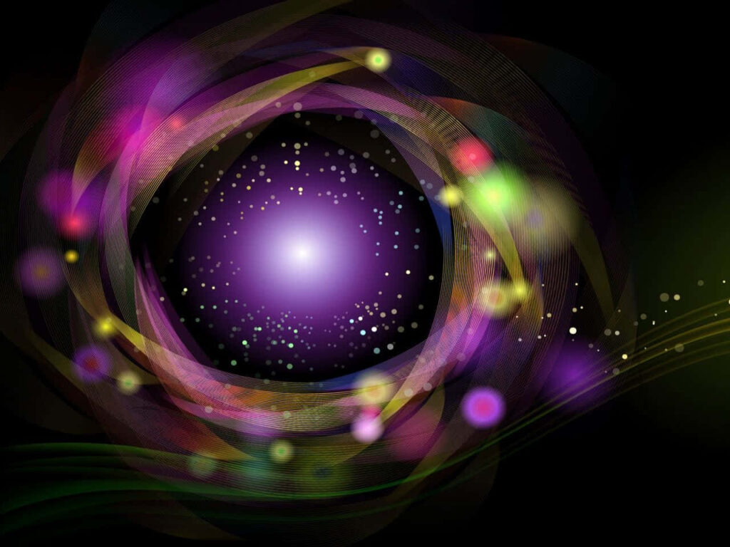 Vibrant Cosmic Swirl Wallpaper: Abstract Colors & Sparkling Beauty