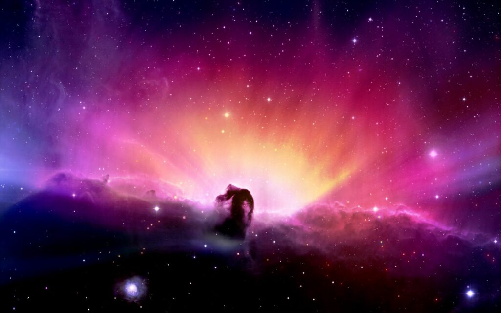 Vibrant Cosmic Wallpaper: Bright Hues & Sparkling Stars 1920x1200