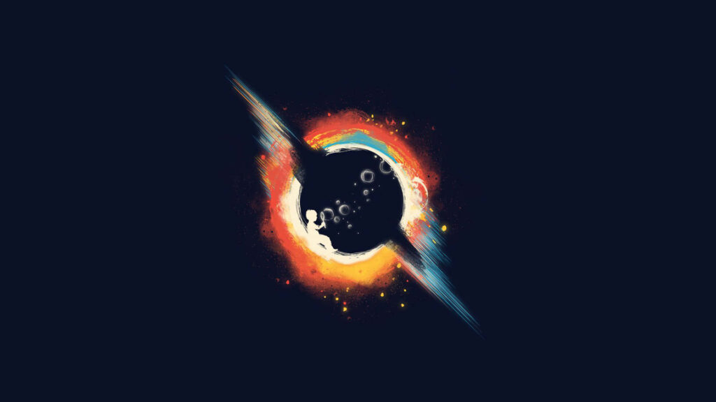 Cosmic Bubble Wallpaper: Vibrant Abstract Art for AMOLED Screens