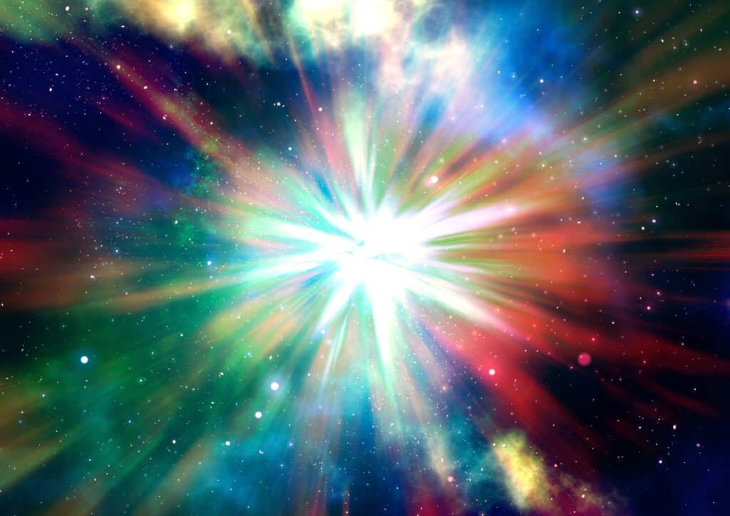 Vibrant Cosmic Color Explosion Wallpaper – Energy & Brilliance
