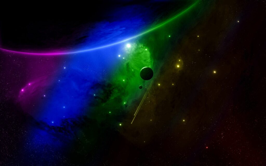 Stunning Cosmic Wallpaper: Vivid Colors & Galactic Depth 2560x1600
