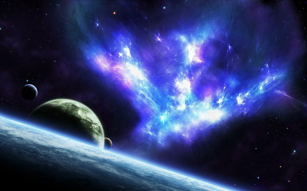 Vibrant Cosmic Nebulae Wallpaper - Mesmerizing Space Background