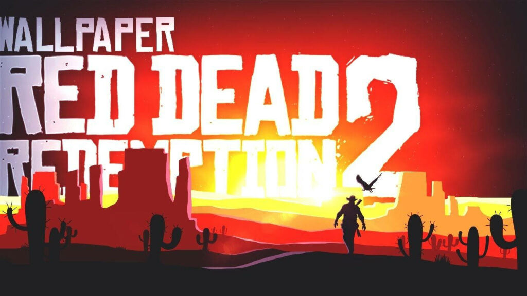 Vibrant Cowboy Sunset Wallpaper - Red Dead Redemption 2 Adventure