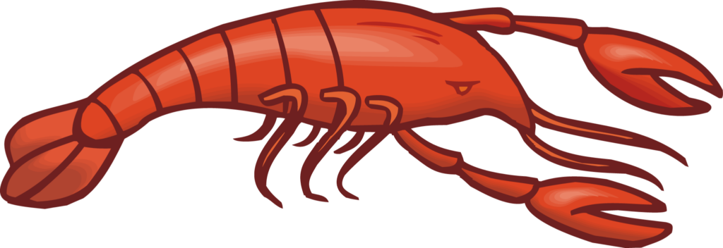 Vibrant Cartoon Crayfish Wallpaper - Fun Digital Background