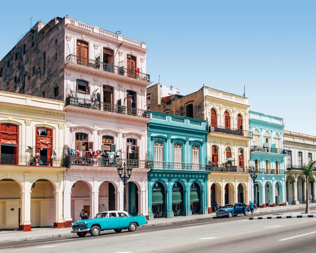 Vibrant Cuba Wallpaper: Colorful Architectural Heritage Background