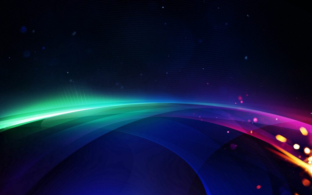 Vibrant Curved Light Rays Wallpaper - 2560x1600 Colorful Background