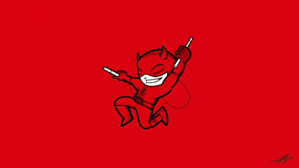 Vibrant Daredevil Animated Wallpaper - Playful Dynamic Design