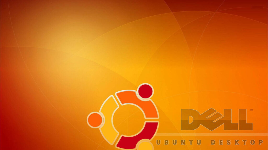 Vibrant Logo: Dell HD Shines on Ubuntu Desktop's Background Wallpaper