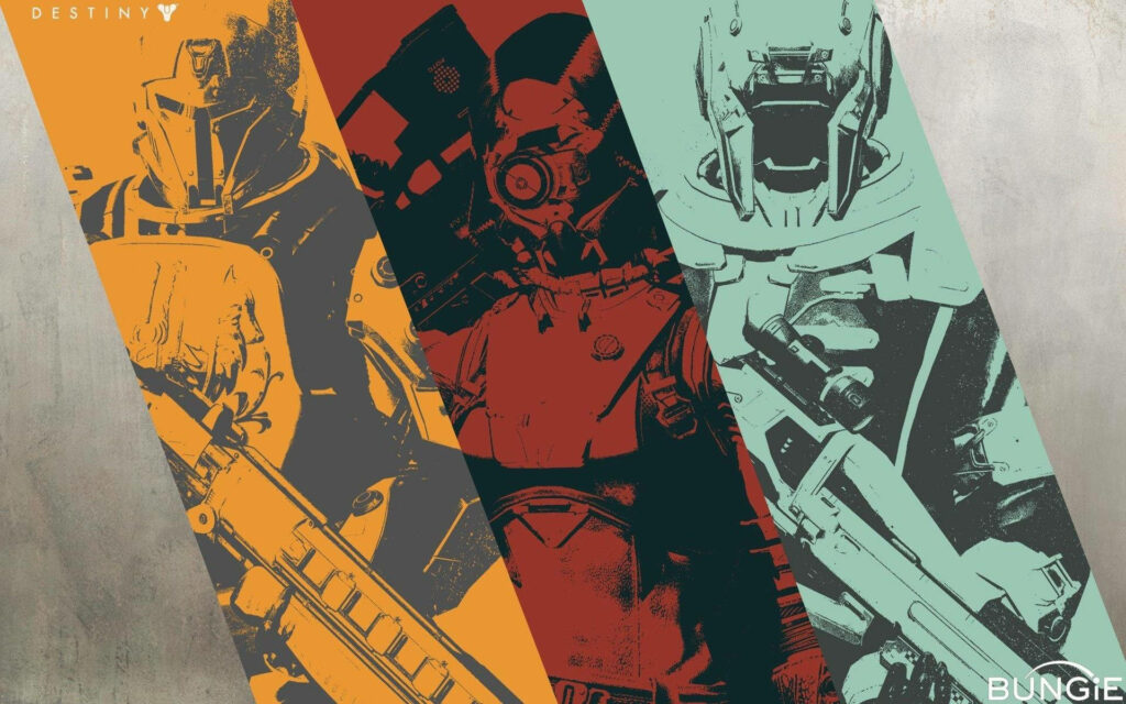 Vibrant Destiny Wallpaper: Iconic Characters & Epic Sci-Fi Adventure