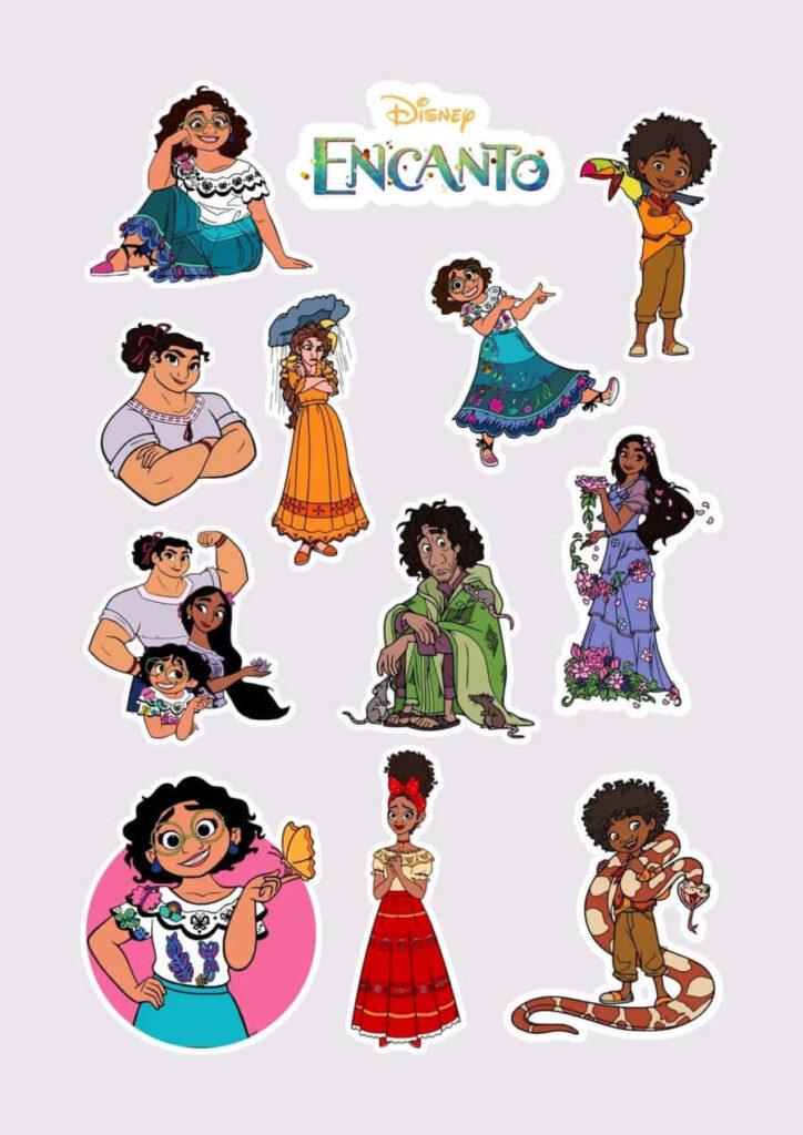 Colorful Disney Encanto Character Wallpaper – Charming Cartoon Art