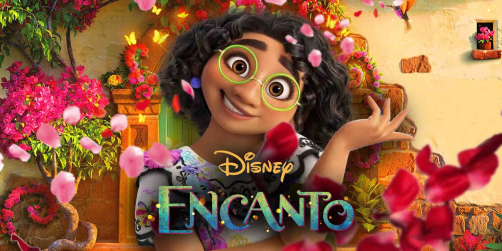 Colorful Disney's *Encanto* Wallpaper: Cheerful Character & Blooms
