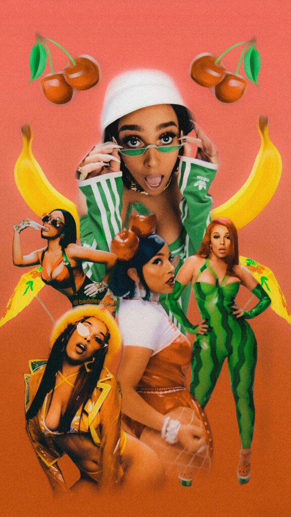 Vibrant Doja Cat Wallpaper: Fruity Theme & Colorful Style