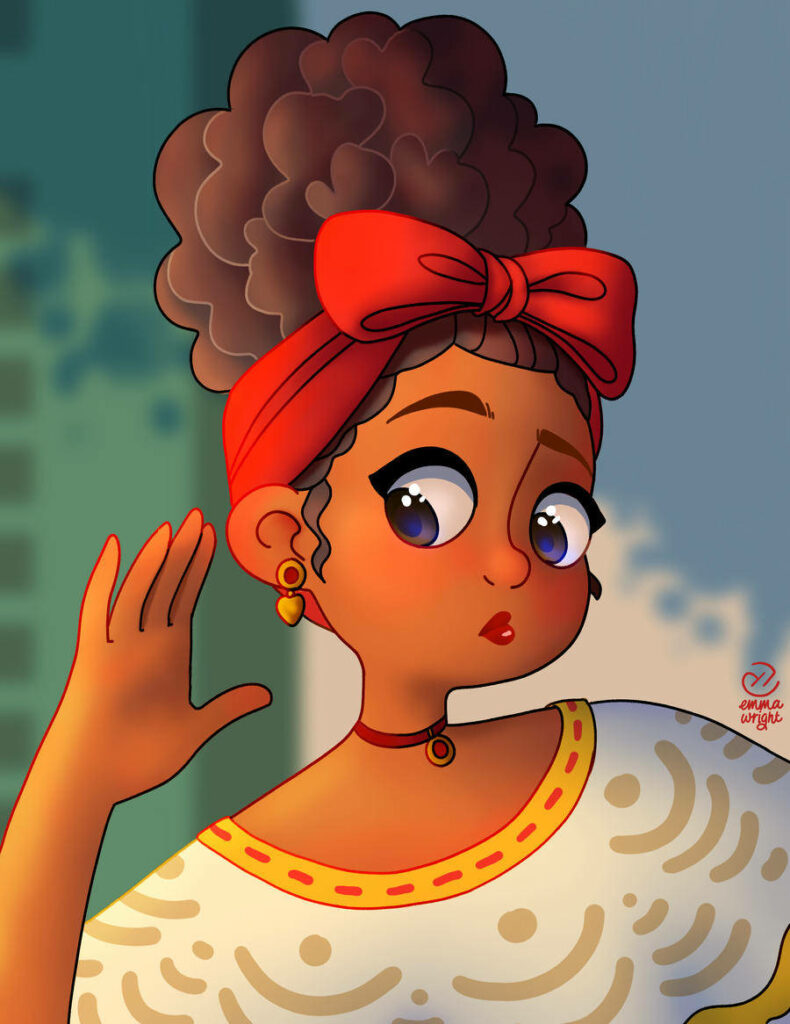 Vibrant Dolores from Encanto Wallpaper - Colorful Art Background