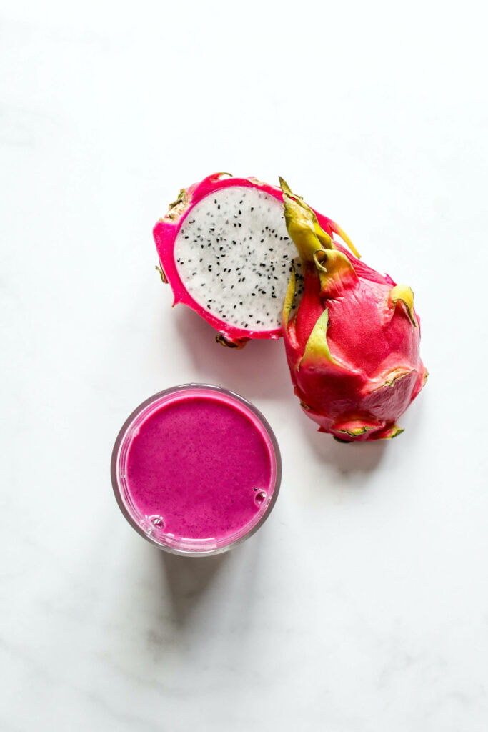 Vibrant Dragonfruit Juice Shake Wallpaper - Fresh & Minimalist Design