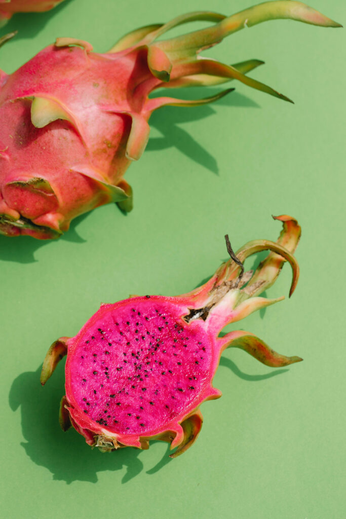 Vibrant Pink Dragonfruit Wallpaper - Fresh Food Photography