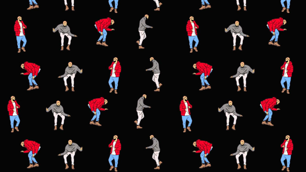 Vibrant Drake Dance Moves Wallpaper: Artistic & Fun Background