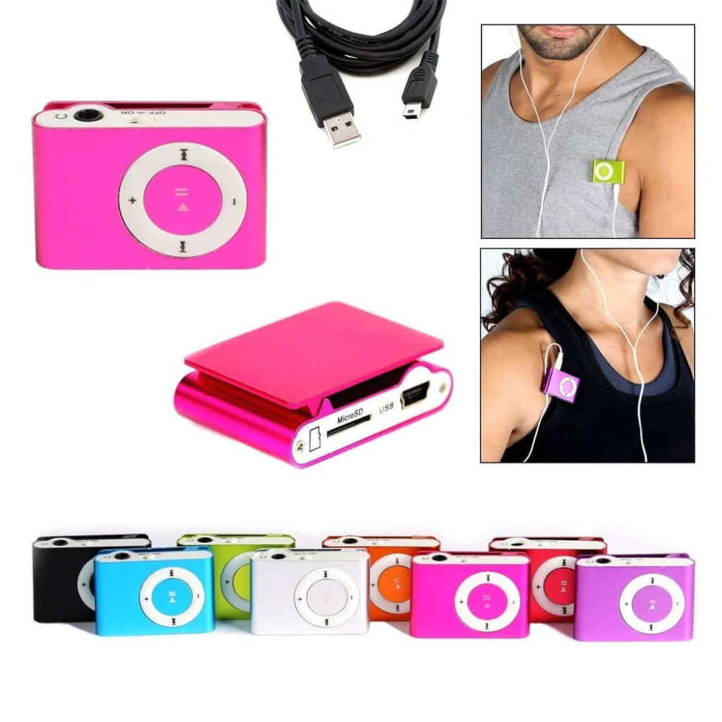 Vibrant Drumstone MP3 Player Wallpaper: Portable & Colorful Design