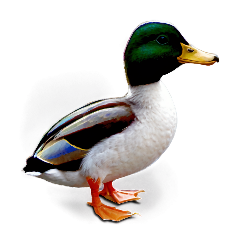 Vibrant Duck Wallpaper: Striking Green Head & Colorful Plumage