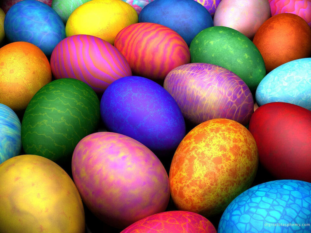 Vibrant Easter Egg Wallpaper: Festive & Colorful Background Design