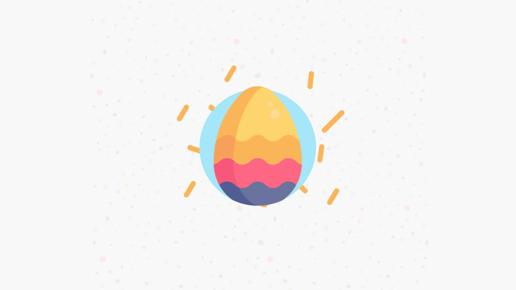 Vibrant Easter Egg Wallpaper with Colorful Patterns & Glow Effect