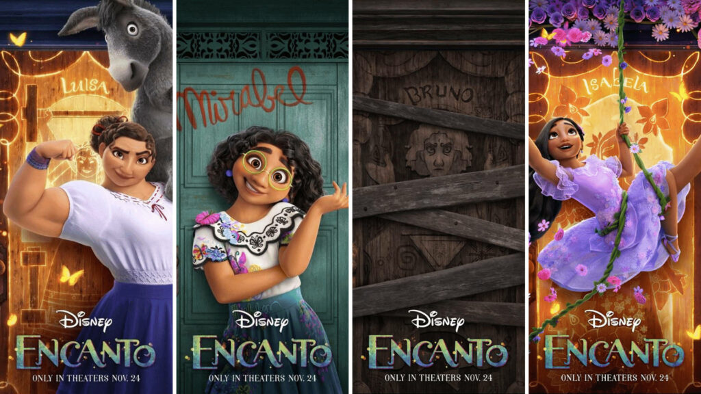 Colorful Disney *Encanto* Wallpaper: Magical Madrigal Family Collage