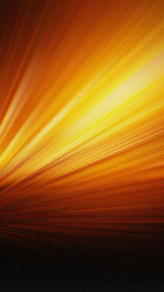 Vibrant Techno Sunrise: Abstract iPhone Background Depicting Orange Ray of Light Wallpaper