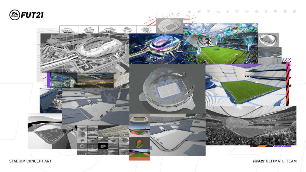 Vibrant FIFA FUT Stadium Concept Art: Innovative Design & Atmosphere Wallpaper